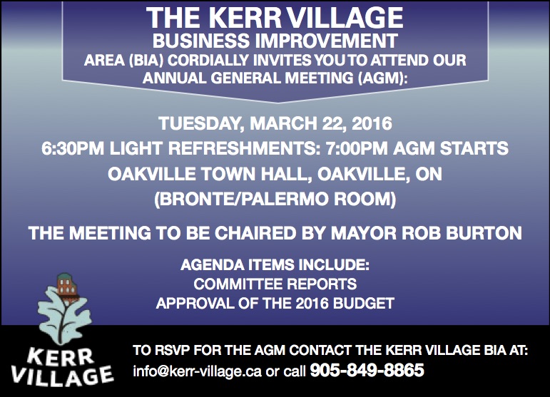 Kerr Village BIA Annual AGM